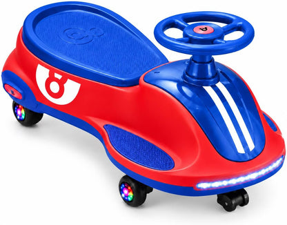 12V Electric Wiggle Car Ride on Toy with 360° Spin