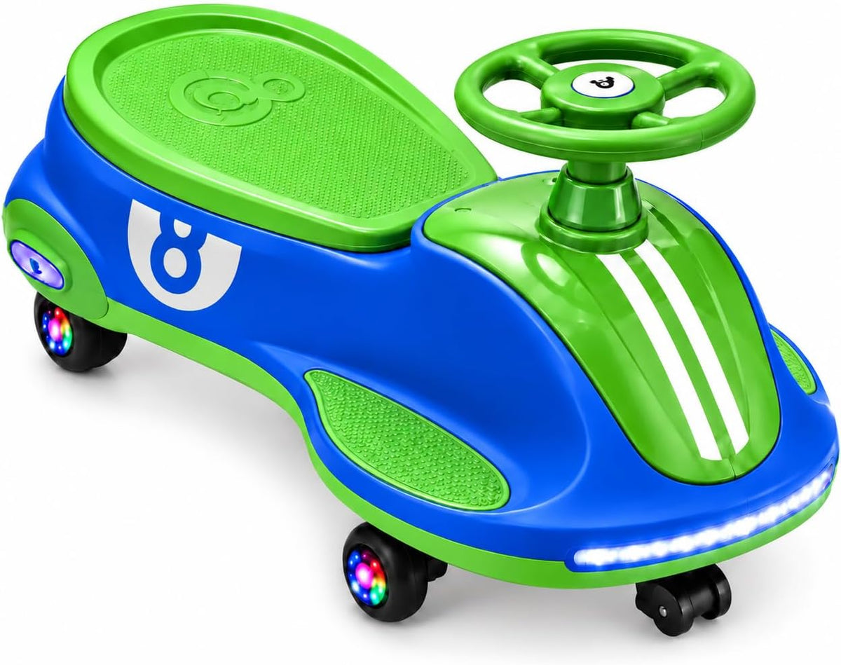 12V Electric Wiggle Car Ride on Toy with 360° Spin