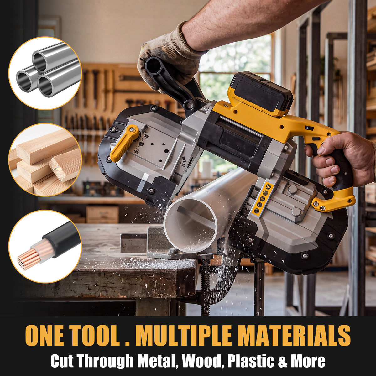 20V Brushless Handled Band Saw  5'' Cutting Capacity (No Battery)