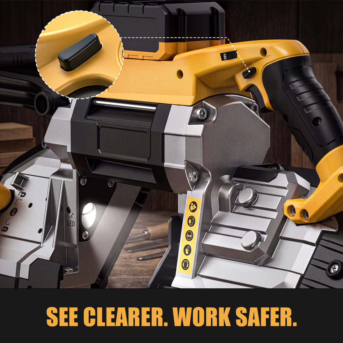 20V Brushless Handled Band Saw  5'' Cutting Capacity (No Battery)